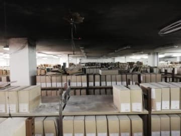 Požár v archivu! EPS zachránil důležité archiválie